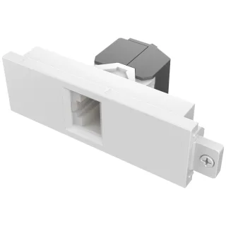 Modular AV faceplate component - RJ45 cat6a module - female on front - butterfly type - bare-wire punch-down on rear - low next noise design - system warranty compliant - fixes into techconnect surrounds - plastic - white