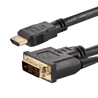 Startech 6ft (1.8m) HDMI to DVI Cable, DVI-D to HDMI Display Cable (1920x1200p), Black, 19 Pin HDMI Male to DVI-D Male Cable Adapter, Digital Monitor Cable, M/M, Single Link - DVI to HDMI Cord (HDMIDVIMM6) - Adapter cable - HDMI male to DVI-D male - 1.83 m - black - for P/N: DK31C3HDPD, DK31C3HDPDUE, MDP2HDEC, ST121HD20FXA, VID2HDCON2, VS424HD4K60