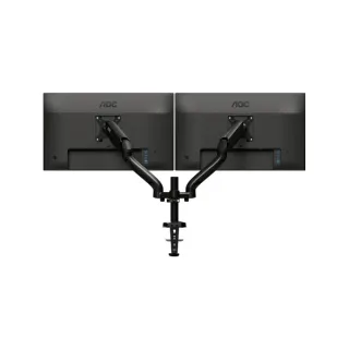 AOC AD110D0 - Mounting kit - adjustable arm - for 2 LCD displays - aluminium alloy - screen size: up to 27" - desk-mountable