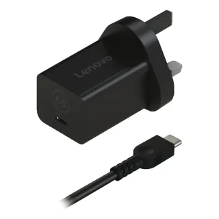 Lenovo Nano - Power adapter - GaN - 65 Watt - 3.25 A (USB-C) - black - United Kingdom