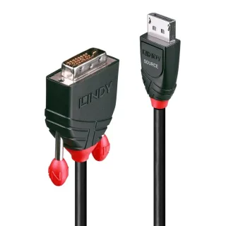 Lindy 41493 5M Passive Displayport to Dvi-d Adapter Cable Black