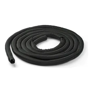 Startech 15' (4.6m) Cable Management Sleeve, Flexible Coiled Cable Wrap, 1-1.5" diameter Expandable Sleeve, Polyester Cord Manager/Protector/Concealer, Black Trimmable Cable Organizer - Cable & Wire Hider (WKSTNCM2) - Cable concealer - black - 4.6 m