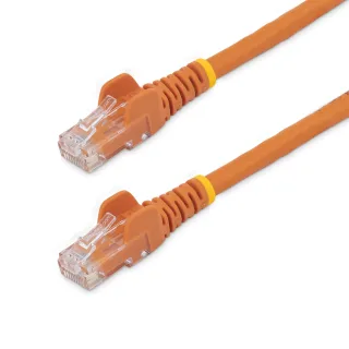 Startech 1.5m CAT6 Ethernet Cable, 10 Gigabit Snagless RJ45 650MHz 100W PoE Patch Cord, CAT 6 10GbE UTP Network Cable w/Strain Relief, Orange, Wiring is UL Certified/TIA - Category 6 - 24AWG (N6PATC150CMOR) - Patch cable - RJ-45 (M) to RJ-45 (M) - 1.5 m - UTP - CAT 6 - snagless - orange