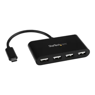 Startech 4-Port USB-C Hub - USB-C to 4x USB-A Hub Adapter - Mini USB 2.0 Hub - Bus-powered USB Type-C Port Expander (ST4200MINIC)