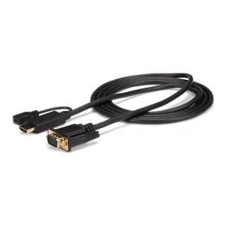 Startech HDMI to VGA Cable - 10 ft / 3m - 1080p - 1920 x 1200 - Active HDMI Cable - Monitor Cable - Computer Cable (HD2VGAMM10)