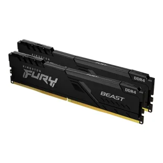 Kingston FURY Beast - DDR4 - kit - 32 GB: 2 x 16 GB - DIMM 288-pin - 3200 MHz / PC4-25600 - CL16 - 1.35 V - unbuffered - non-ECC - black