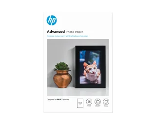 HP ADV GLOSSY PHOTO PAPER 250G 10X15 BORDERLESS 25SH