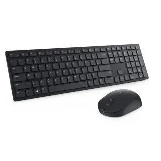 Dell KM5221W Pro Wireless Keyboard and Mouse Set for Windows, 2.4GHz Wireless, QWERTY UK English Layout, Black