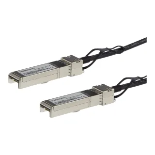 Startech Cisco SFP-H10GB-CU0-5M Compatible 0.5m 10G SFP+ to SFP+ Direct Attach Cable Twinax, 10GbE SFP+ Copper DAC 10Gbps Low Power Passive Transceiver Module DAC Firepower ASR9000 - Lifetime Warranty (SFPH10GBC05M) - 10GBase direct attach cable - SFP+ latched to SFP+ latched - 50 cm - twinaxial - SFF-8431/SFF-8432 - passive - black