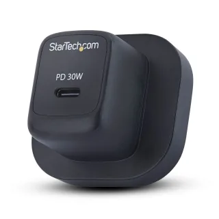 Startech - Power adapter - 5 / 9 / 15 / 20 V, portable, GaN - 30 watt - 3 A - PD/PPS (USB-C)
