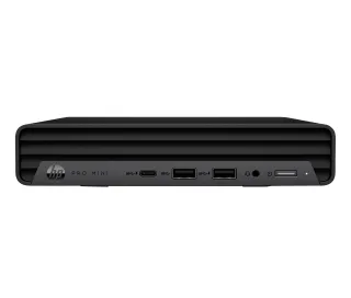 HP Pro 400 G9 - Mini Core i5 i5-14500T / up to 4.8 GHz - RAM 16 GB - SSD 256 GB - NVMe - UHD Graphics 770 - Gigabit Ethernet - Win 10 Pro - monitor: none - keyboard: UK - jack black - Smart Buy