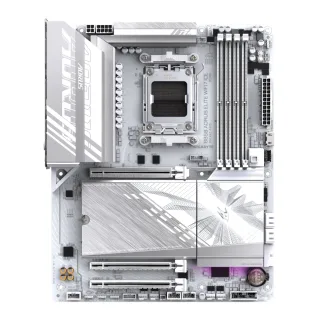 Gigabyte B850 AORUS ELITE WIFI7 ICE AMD AM5 Socket Motherboard, ATX, 4x DDR5 Slots, 3x M.2 Sockets, Fitted I/O Shield, 2.5GbE LAN, Wi-Fi 7, 1x DisplayPort / 1x HDMI Port