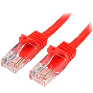 Startech CAT5e Cable - 10 m Red Ethernet Cable - Snagless - CAT5e Patch Cord - CAT5e UTP Cable - RJ45 Network Cable - Patch cable - RJ-45 (M) to RJ-45 (M) - 10 m - UTP - CAT 5e - snagless - red