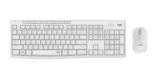 Logitech MK295 Silent - Keyboard and mouse set - wireless - 2.4 GHz - QWERTY - English - off white