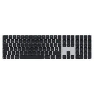Apple Magic Keyboard with Touch ID and Numeric Keypad - Keyboard - USB-C - wireless - Bluetooth - QWERTY - Spanish - black keys