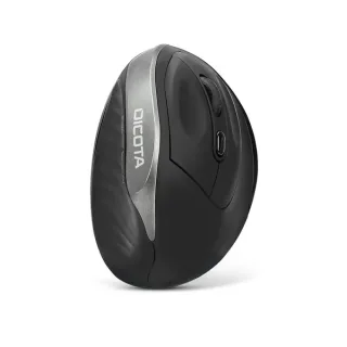 DICOTA Relax - Mouse - ergonomic - right-handed - 5 buttons - wireless - USB wireless receiver - black