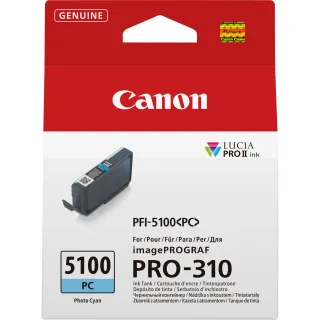 Canon PFI-5100 PC - 14.4 ml - photo cyan - original - hanging box - ink tank - for imagePROGRAF PRO-310