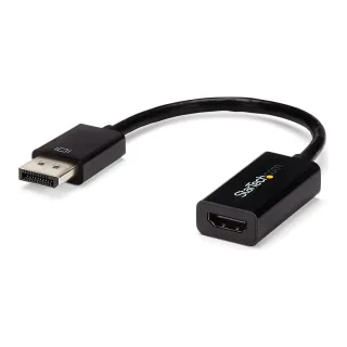 StarTech DisplayPort 1.2 to HDMI Adapter - 4K 30Hz - Active Audio Video Converter for DP laptop computers and HDMI Monitor Displays (DP2HD4KS) - Video converter - DisplayPort - HDMI - for P/N: DKM30CHDPD, DKM30CHDPDUE, SV231QDPU34K, TB3CDK2DP, TB3CDK2DPUE, TB3DKM2DPL