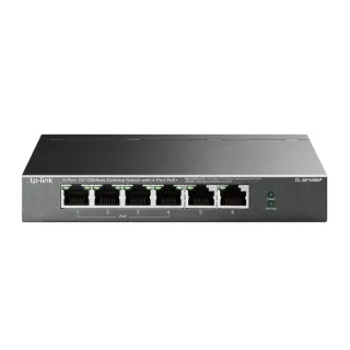 TP-Link TL-SF1006P - V1 - switch - unmanaged - 6 x 10/100 (4 PoE+) - desktop, wall-mountable - PoE+ (67 W)
