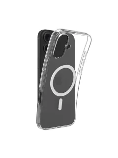 dbramante1928 Greenland - Back cover for mobile phone - MagSafe compatibility - recycled plastic - clear - for Apple iPhone 16 Plus