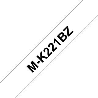Brother M-K221BZ - Black on white - Roll (0.9 cm x 8 m) 1 cassette(s) label tape - for P-Touch PT-55, PT-65, PT-75, PT-80, PT-85, PT-90, PT-BB4