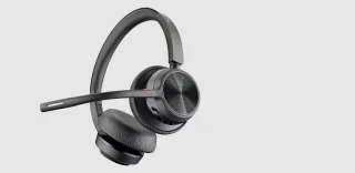 HP Poly Voyager 4320 - Voyager 4300 series - headset - on-ear - Bluetooth - wireless, wired - USB-C - black - Certified for Microsoft Teams, Zoom Certified