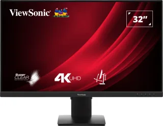 ViewSonic VG3208-4K - LED monitor - 32" (31.5" viewable) - 3840 x 2160 4K @ 60 Hz - VA - 300 cd/m² - 3000:1 - HDR10 - 4 ms - 2xHDMI, DisplayPort