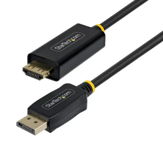 Startech - Adapter cable - DisplayPort male to HDMI male - 1 m - black - 4K60Hz support, Unidirectional, active