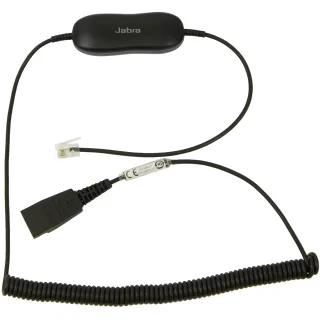 Jabra GN1216 - Headset cable - RJ-9 male to Quick Disconnect male - 2 m - for Avaya one-X Deskphone Edition 96XX, Jabra GN 2000, GN1900, GN2000, BIZ 2400 3in1, GN2000