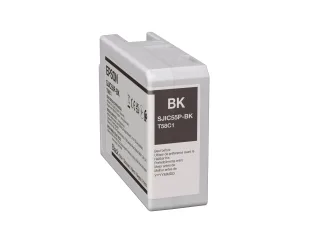 Epson C13T58C140 SJIC55(BK): Ink Cartridge for Colorworks CW-D6500/D6000 (Black