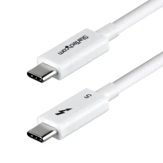 StarTech - Thunderbolt cable - USB-C (M) to USB-C (M) - USB4 / Thunderbolt 3 / Thunderbolt 4 / Thunderbolt 5 / DisplayPort 2.1 - 80 cm - halogen-free, passive, 8K60Hz support, 4K240Hz support, USB Power Delivery (240W) - white