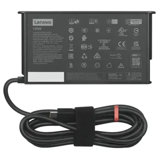 Lenovo - USB-C power adapter - AC 100-240 V - 135 Watt - black