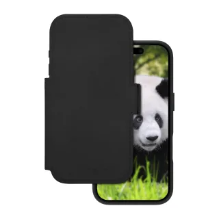 dbramante1928 Lynge - Flip cover for mobile phone - MagSafe compatibility - full-grain leather - black - for Apple iPhone 17 Pro, 18 Pro