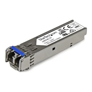 Startech HPE J4858C Compatible SFP Module, 1000BASE-SX, 1GbE Multi Mode (MMF) Fiber Optic Transceiver, 1GE Gigabit Ethernet SFP, LC Connector, 550m, 850nm, DDM, HPE 1400, 1700, 1820 - Lifetime Warranty (J4858CST) - SFP (mini-GBIC) transceiver module (equivalent to: HP J4858C) - 1GbE - 1000Base-SX - LC multi-mode - up to 550 m - 850 nm - for P/N: IES101G2SFPW, IES101GP2SFW