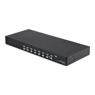Startech 8 Port 1U Rackmount USB KVM Switch Kit with OSD and Cables - Rack mount KVM - VGA KVM Switch - 8 Port KVM Switch (SV831DUSBUK)