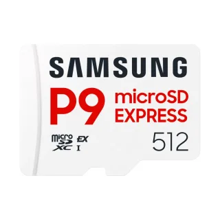 Samsung P9 Express MB-MK512T - Flash memory card - 512 GB - A1 / Video Class V30 / UHS-I U3 - microSDXC Express