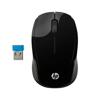 HP 200 - Mouse - right and left-handed - optical - wireless - 2.4 GHz - USB wireless receiver - for HP 20, 22, 24, 27, 460, Pavilion 24, 27, 590, 595, TP01, Pavilion Laptop 14, 15