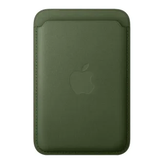 Apple - Wallet for mobile phone / credit card - MagSafe compatibility - microtwill, FineWoven - moss - for iPhone 12, 13, 14, 15, 16, 16e, 17, 17e, 18, Air