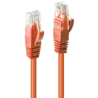Lindy 48108 2M CAT6 U/Utp Snagless Gigabit Network Cable Orange