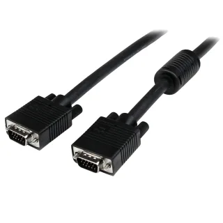 StarTech 5m Coax High Resolution Monitor VGA Video Cable HD15 M/M - VGA cable - HD-15 (VGA) (M) to HD-15 (VGA) (M) - 5 m - molded - black