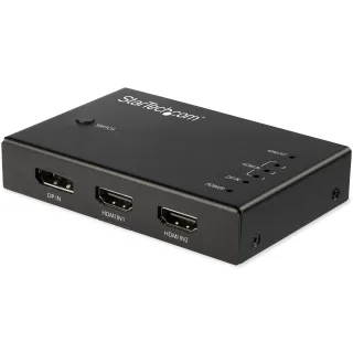 Startech 4 Port HDMI Video Switch - 3x HDMI & 1x DisplayPort - 4K 60Hz - Video/audio switch - 3 x HDMI + 1 x DisplayPort - desktop