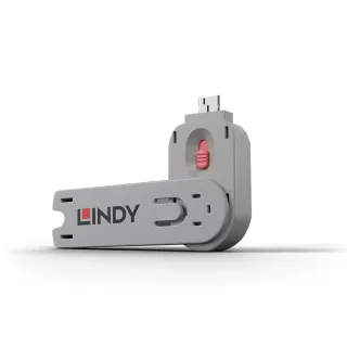 Lindy 40620 USB Type a Port Blocker Key Pink