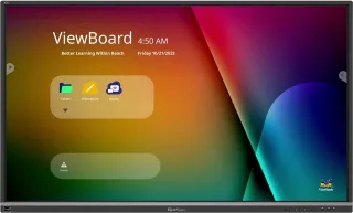 ViewSonic ViewBoard IFP6550-5F - 65" Diagonal Class 50-5F Series LED-backlit LCD display - interactive - with touchscreen (multi touch) / optional slot-in PC capability - 4K UHD (2160p) 3840 x 2160 - Direct LED