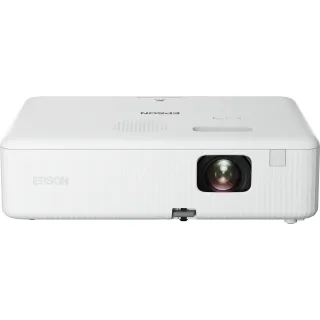 Epson CO-W01 - 3LCD projector - portable - 3000 lumens (white) - 3000 lumens (colour) - WXGA (1280 x 800) - 16:10 - black / white