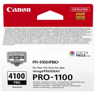 Canon PFI-4100 PBK - 80 ml - photo black - original - hanging box - ink tank - for imagePROGRAF PRO-1100