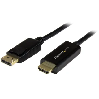 Startech 3 ft (1 m) DisplayPort to HDMI Adapter Cable - 4K DisplayPort to HDMI Converter Cable - Computer Monitor Cable (DP2HDMM1MB)