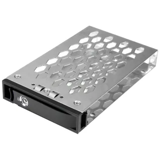 Startech 2.5" Hot Swap Hard Drive Tray - Extra SSD/HDD Drive Tray for One-Bay and Four-Bay Backplanes (SATSASBP125 / SATSASBP425) - Storage drive carrier (caddy) - 2.5" - black & silver - for StarTech 4-Bay