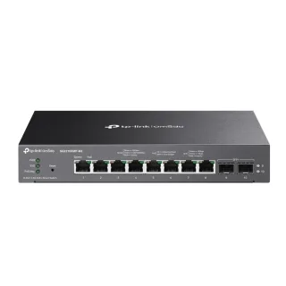 TP-Link Omada SG2210XMP-M2 V1.6 - Switch - L2+ - smart - 8 x 100/1000/2.5G (PoE+) + 2 x 10Gb Ethernet SFP+ - desktop, wall-mountable - PoE+ (160 W)