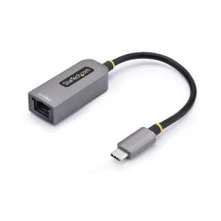 Startech 2.5GbE USB-C to Ethernet Adapter - Network adapter - USB-C 3.2 Gen 1 / Thunderbolt 3 - 10M/100M/1G/2.5 Gigabit Ethernet - space grey