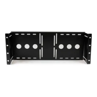 Startech 4U Universal VESA LCD Monitor Mounting Bracket for 19-inch Rack or Cabinet - TAA Compliant - Cold-Pressed Steel Bracket (RKLCDBK) - Mounting kit - for LCD display - solid cold pressed steel - black - screen size: 19" - for P/N: CABSCRWS1224, RK2433BKM, RK2537BKM, RK3236BKF, RK4236BKB, RK4242BK24, RK4242BK30